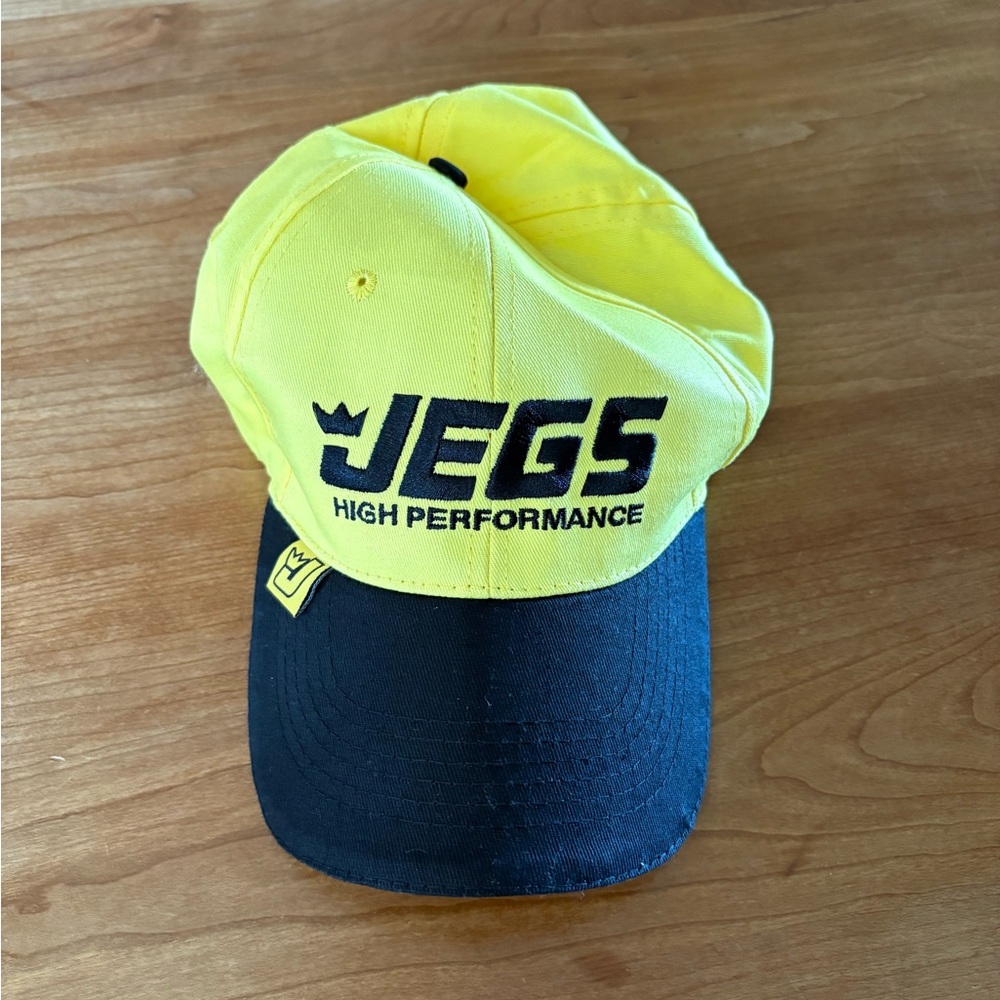 JEGS Yellow and Black Cap